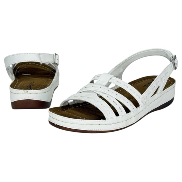 Easy Street Kehlani White Strappy Womens Sandals Size 7.5W - Picture 9 of 12